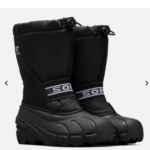 Snow boots, Sorel Children’s Cub Boot, black, size 10
